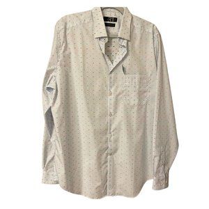 Simons Le 31 Men’s Size 42 Long Sleeve Shirt Light Blue Speckled Multicolor